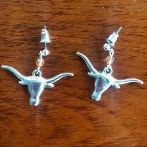 Texas Longhorn earrings